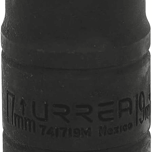 Dado de impacto corto doble boca métrico cuadro de 1/2