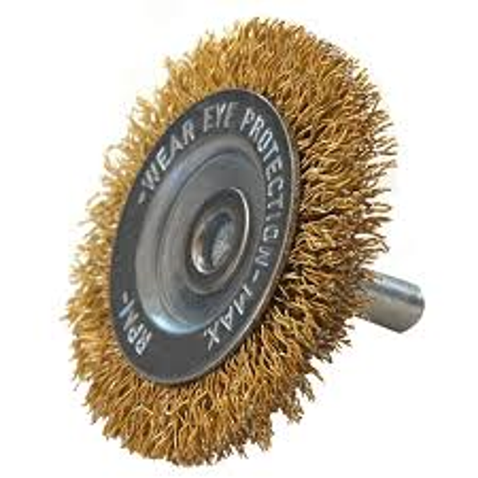 CEPILLO CIRCULAR ALAMBRE LATONADO VASTAGO 6.4MM ( 1/4