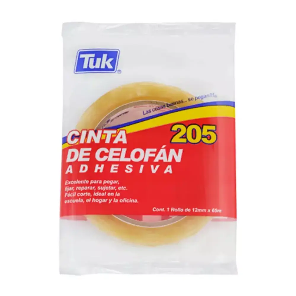 CINTA DE 12MM X 65MM ADHESIVA DE CELOFAN 1