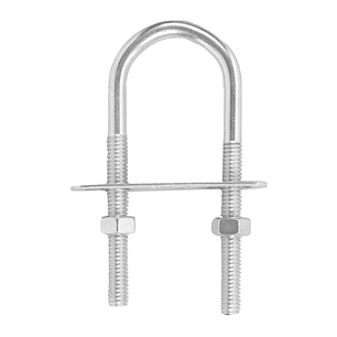 ABRAZADERA ROSCADA U 1 PLG COM TUERCAS, ARANDELAS