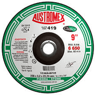 DISCO ABRASIVO DE 228 X 3.2 X 22.23 MM PARA CORTE DE PIEDRA