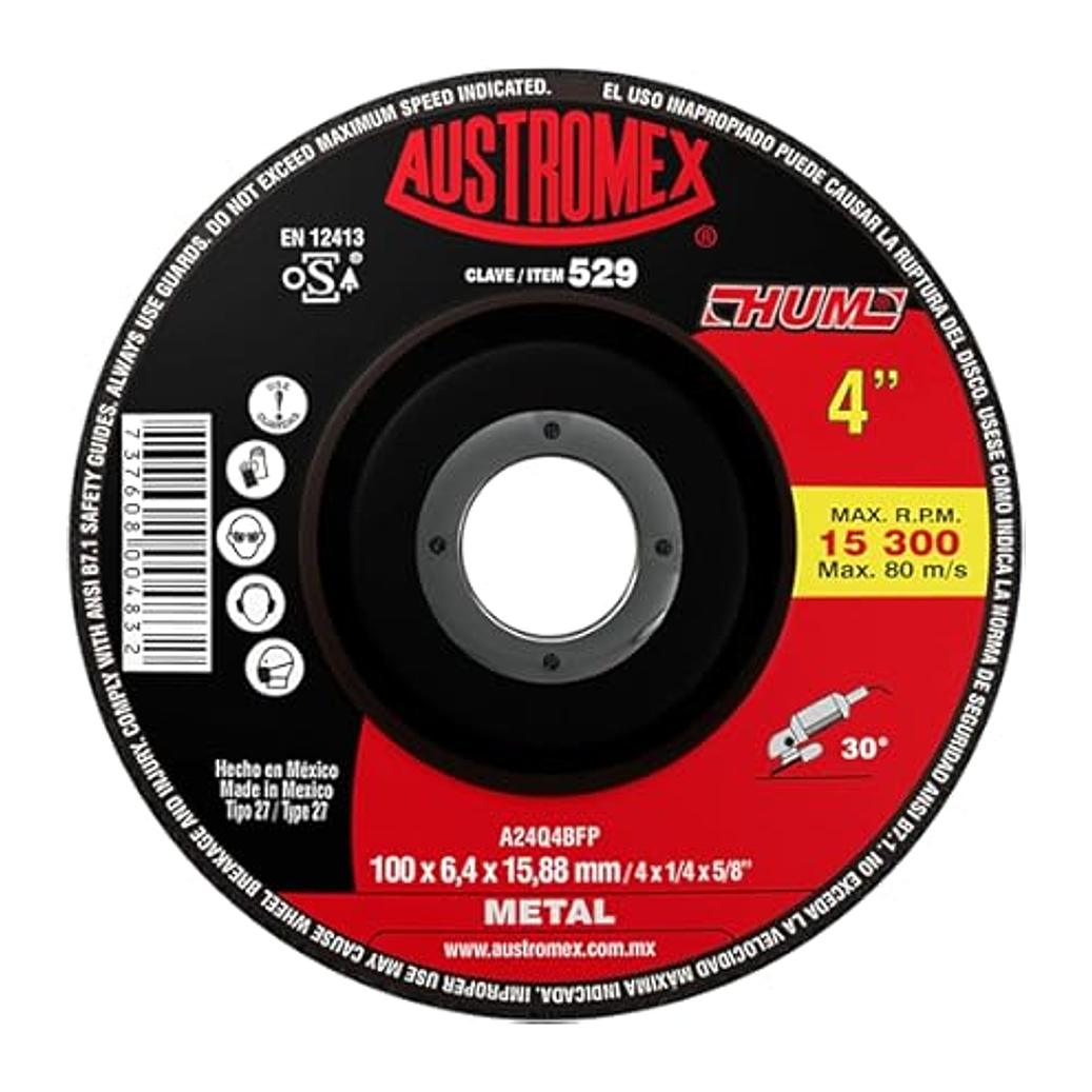 DISCO ABRASIVO CORTE CONCETO 125X2X22.2 1