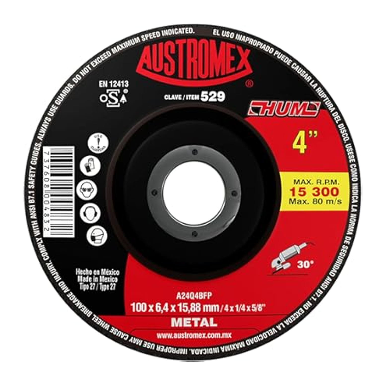 DISCO ABRASIVO CORTE CONCETO 125X2X22.2 1