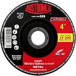 DISCO ABRASIVO CORTE CONCETO 125X2X22.2