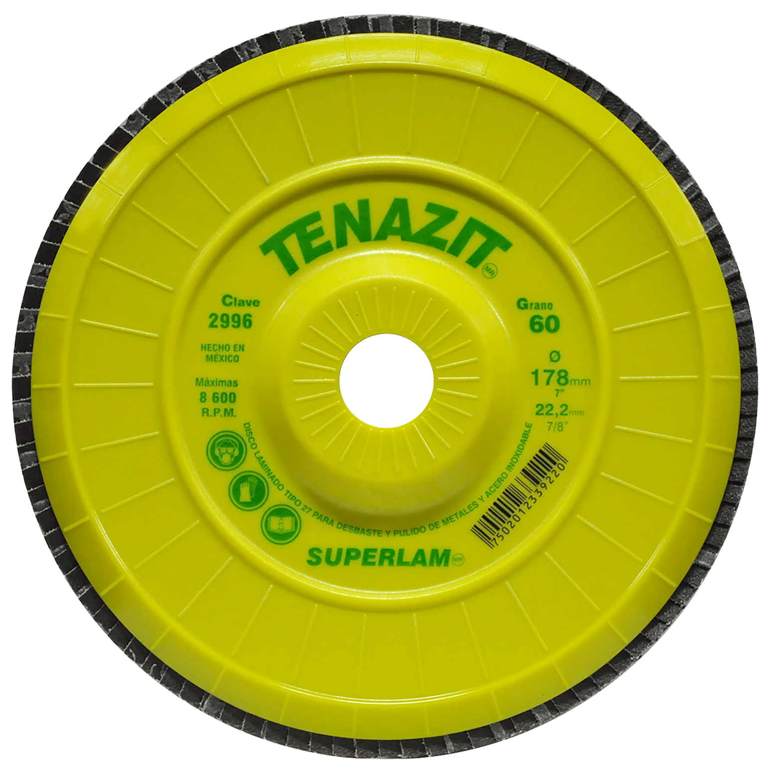 DISCO ABRASIVO LAMINADO 7 X 7/8 G60 1