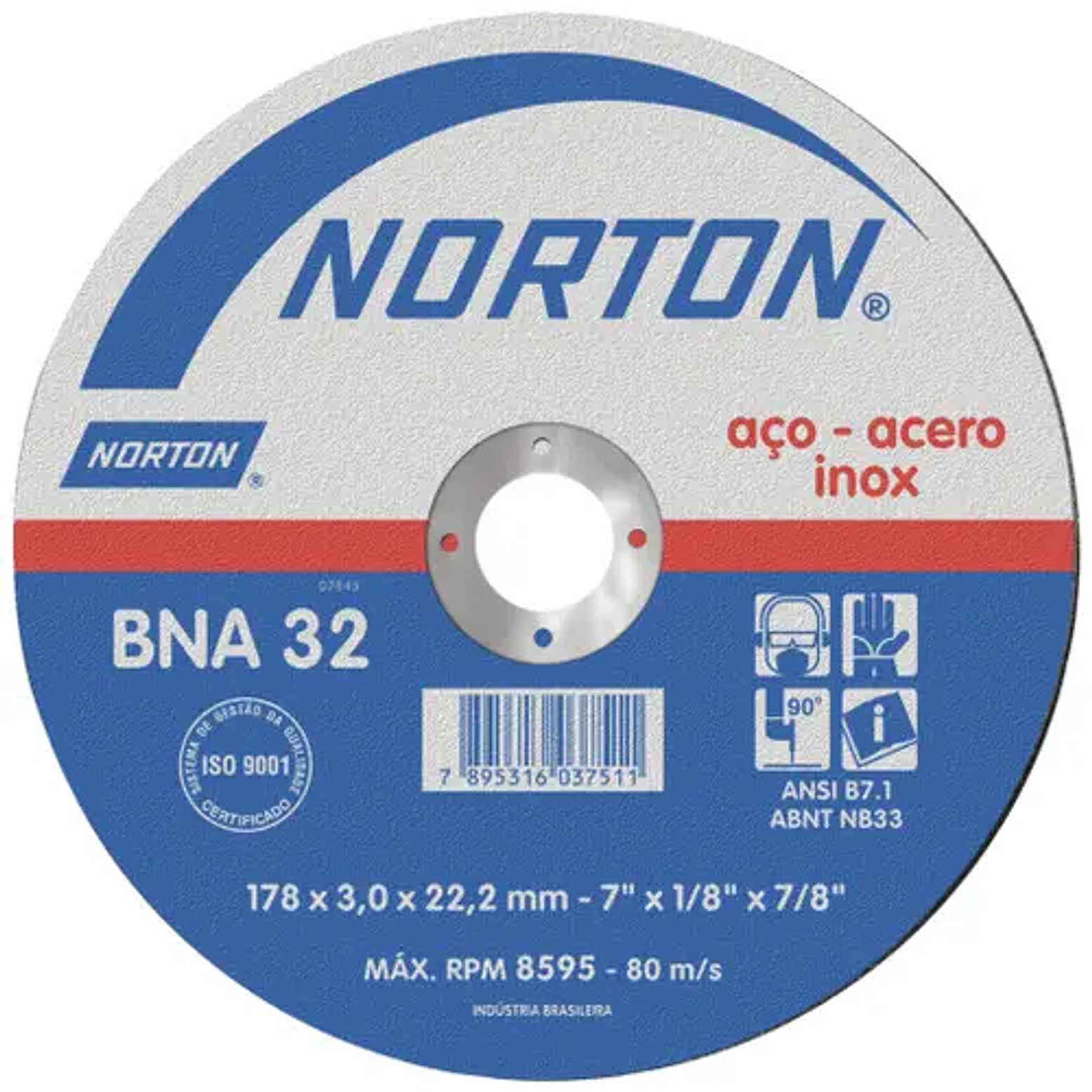 DISCO ABRASIVO CORTE CONCRETO 10