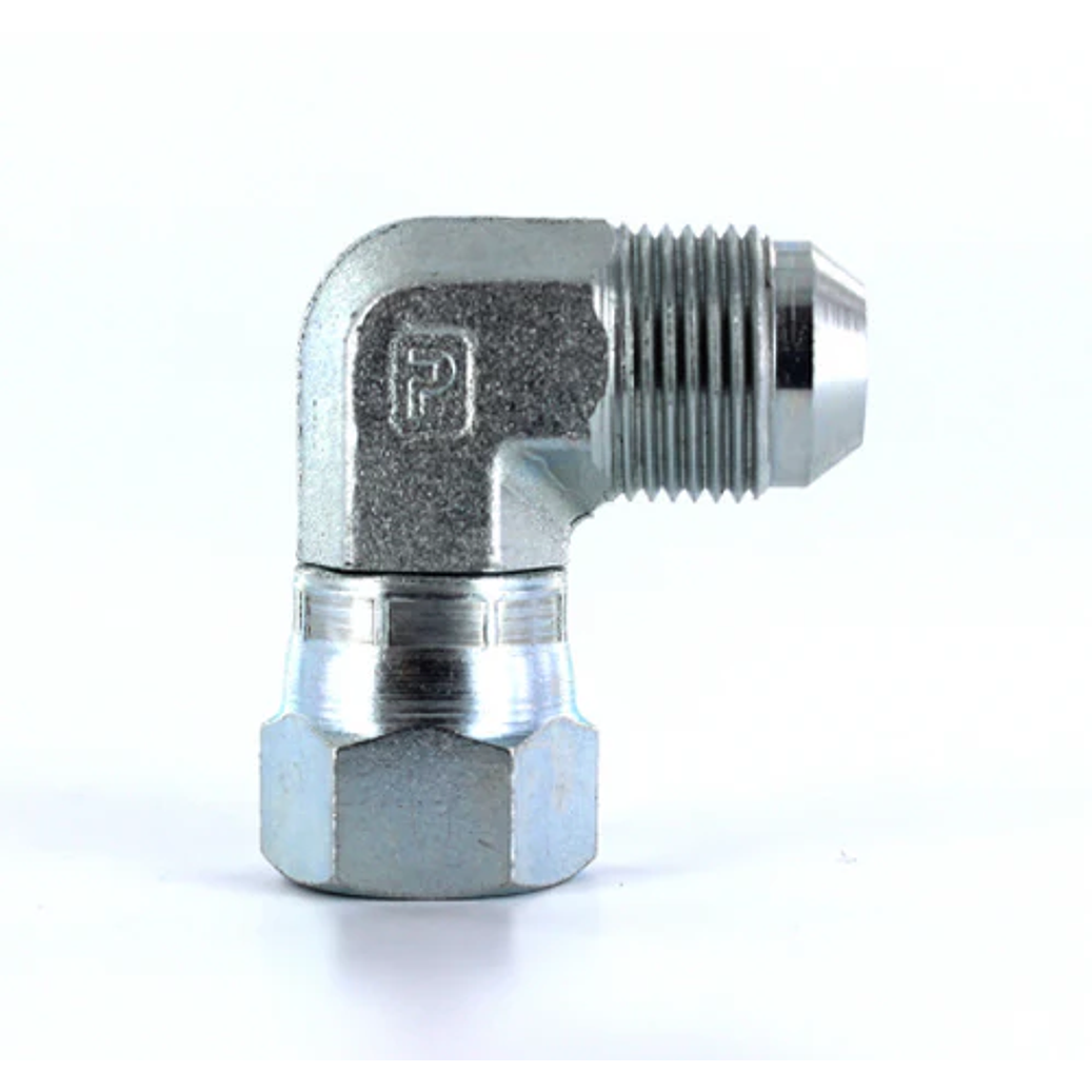 ADAPTADOR CODO 90 DE 1/2 JIC 37 HEMBRA GIRATORIO A 1/2 JIC 37 MACHO 1