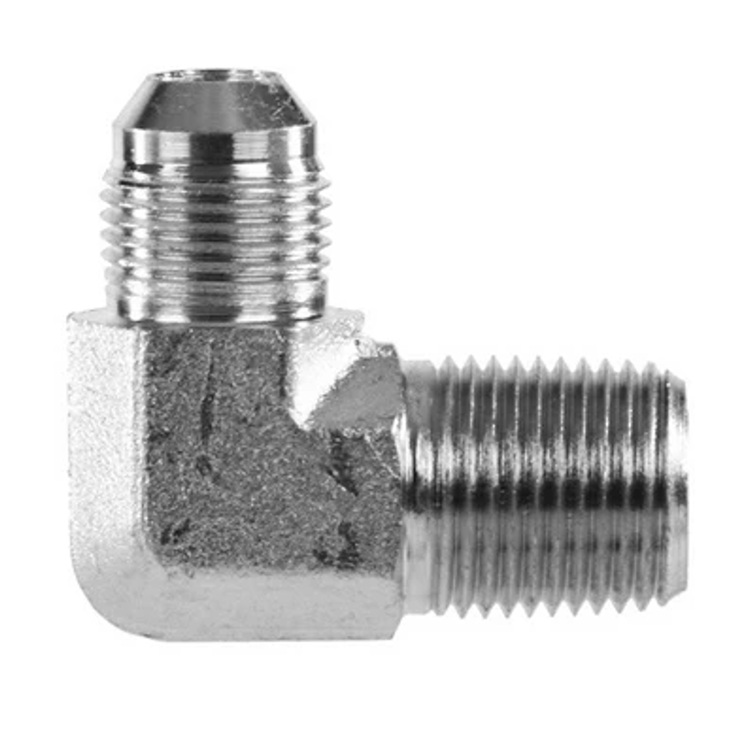 ADAPTADOR CODO 90 DE 1/4 JIC 37 A 3/8 MACHO NPTF 1