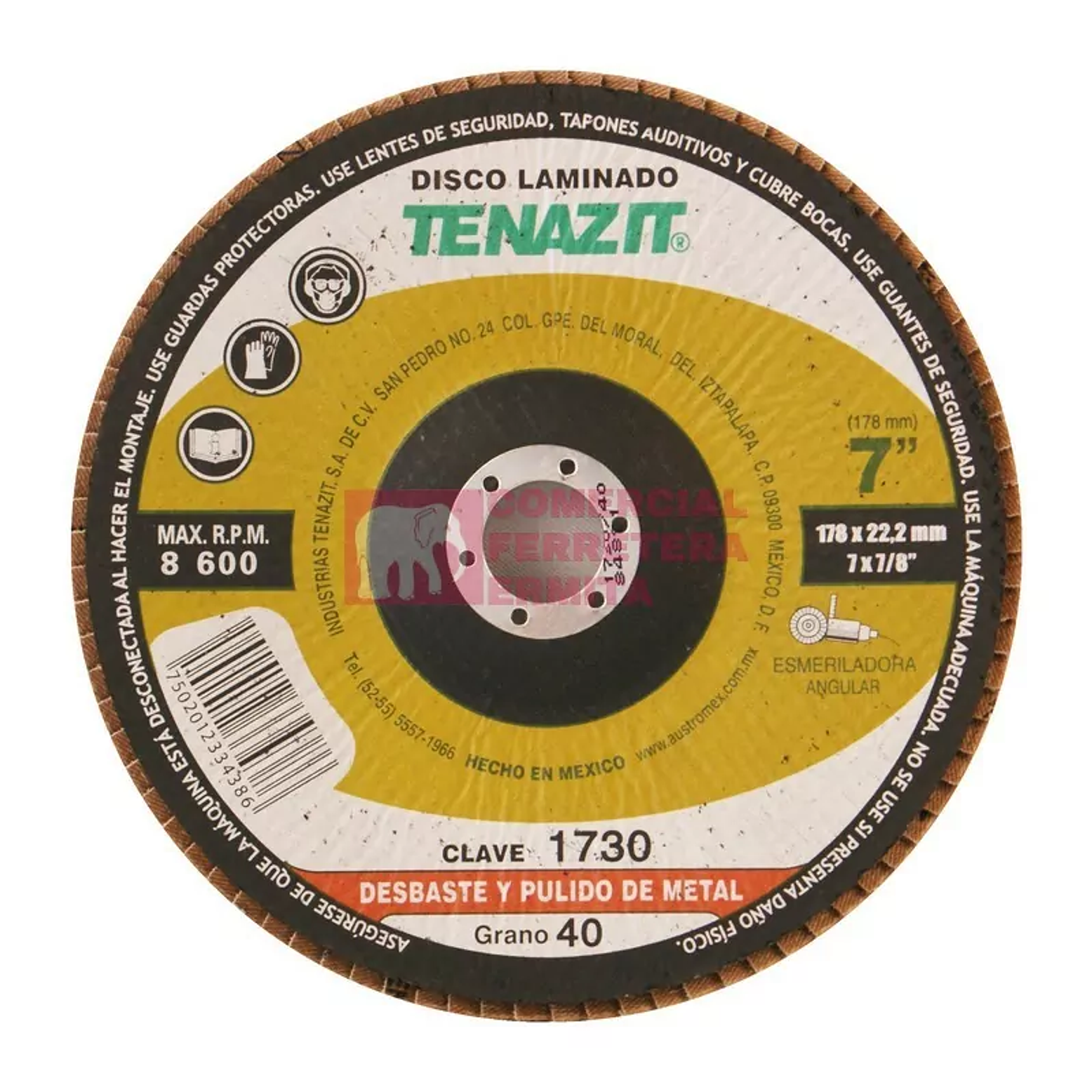 DISCO ABRASIVO LAMINADO 7