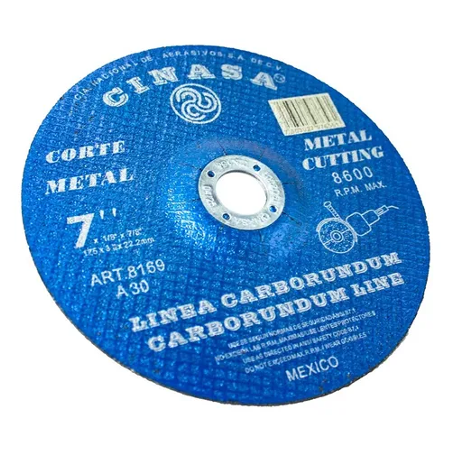 DISCO ABRASIVO DESBASTE 7X1/4X7/8 49261 1