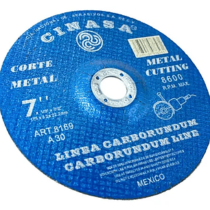 DISCO ABRASIVO DESBASTE 7X1/4X7/8 49261