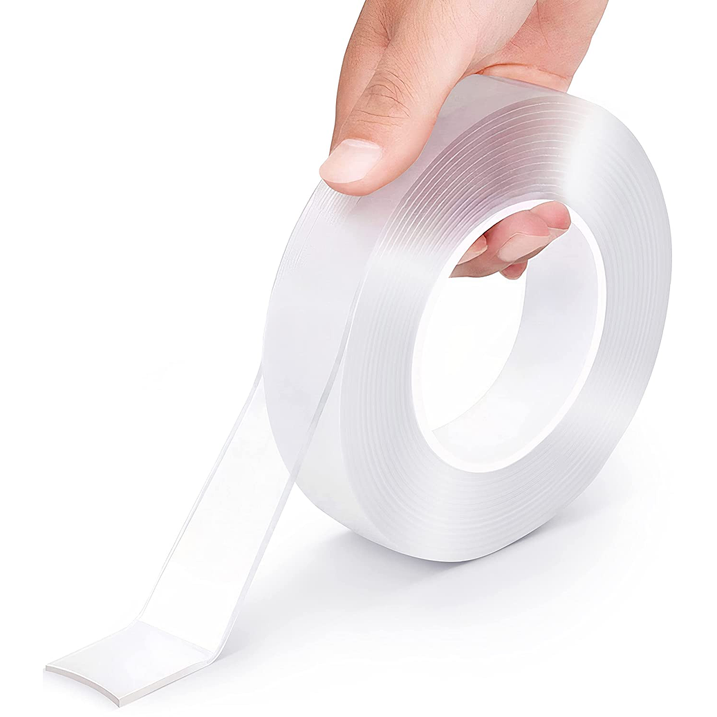 CINTA TRANSPARENTE CON PEGAMENTO 2 LADOS 1/2 1