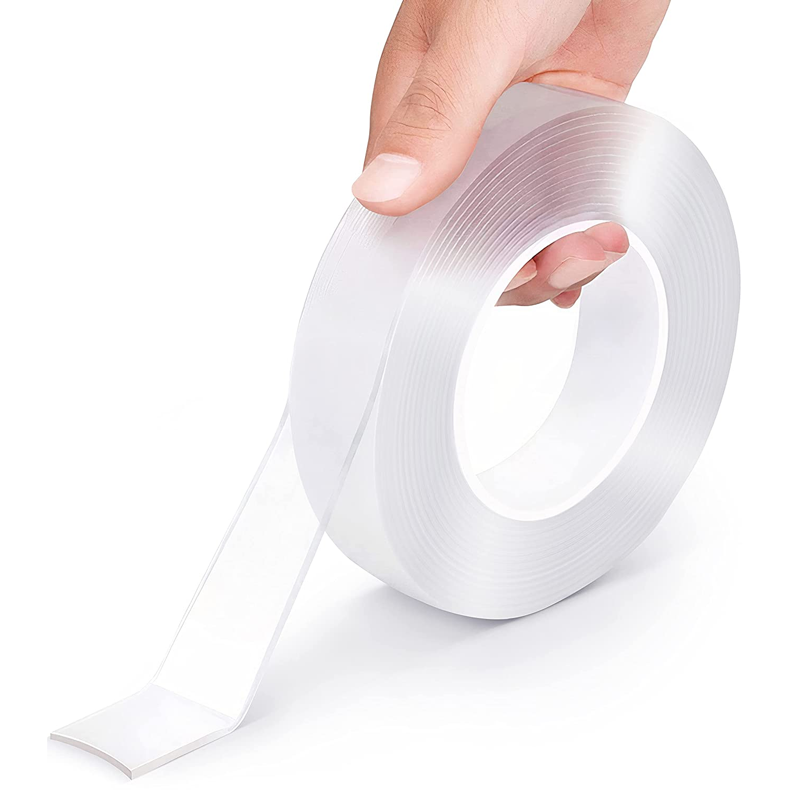 CINTA TRANSPARENTE CON PEGAMENTO 2 LADOS 1/2 1