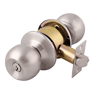 CERRADURA DEXTER PER BARZA CON LLAVE ACERO INOXIDABLE CAJA 6605