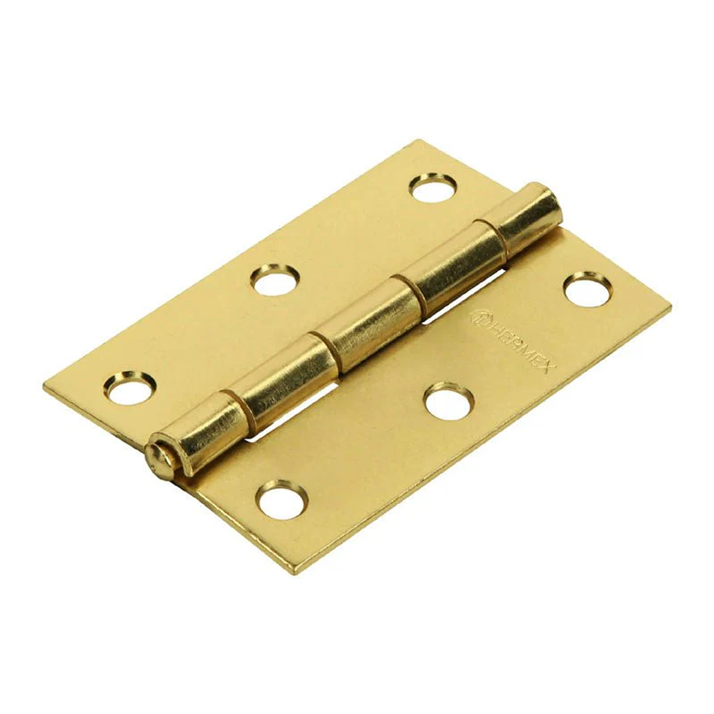 BISAGRA PERNO REMACHADO LATONADO DE 3