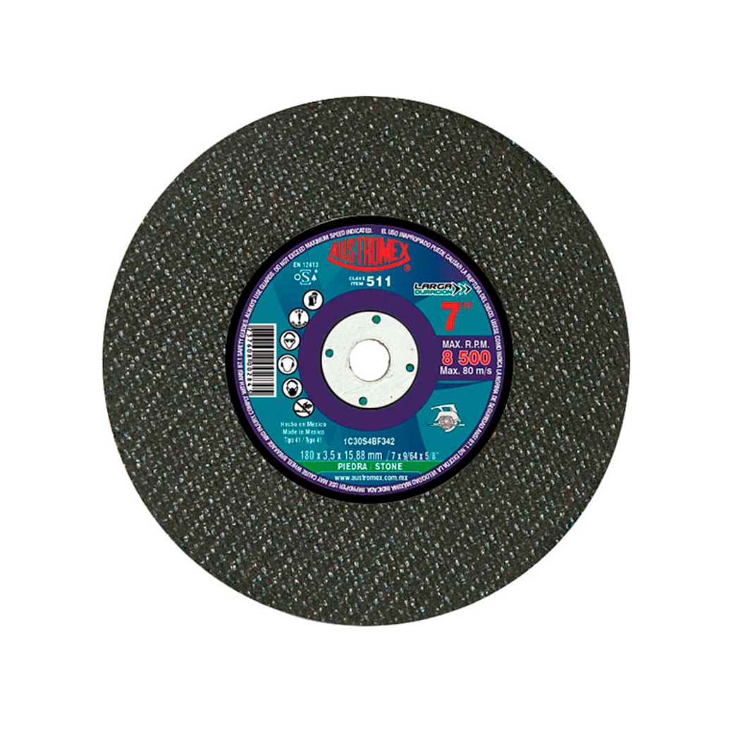 DISCO ABRASIVO CORTE CONCRETO 7