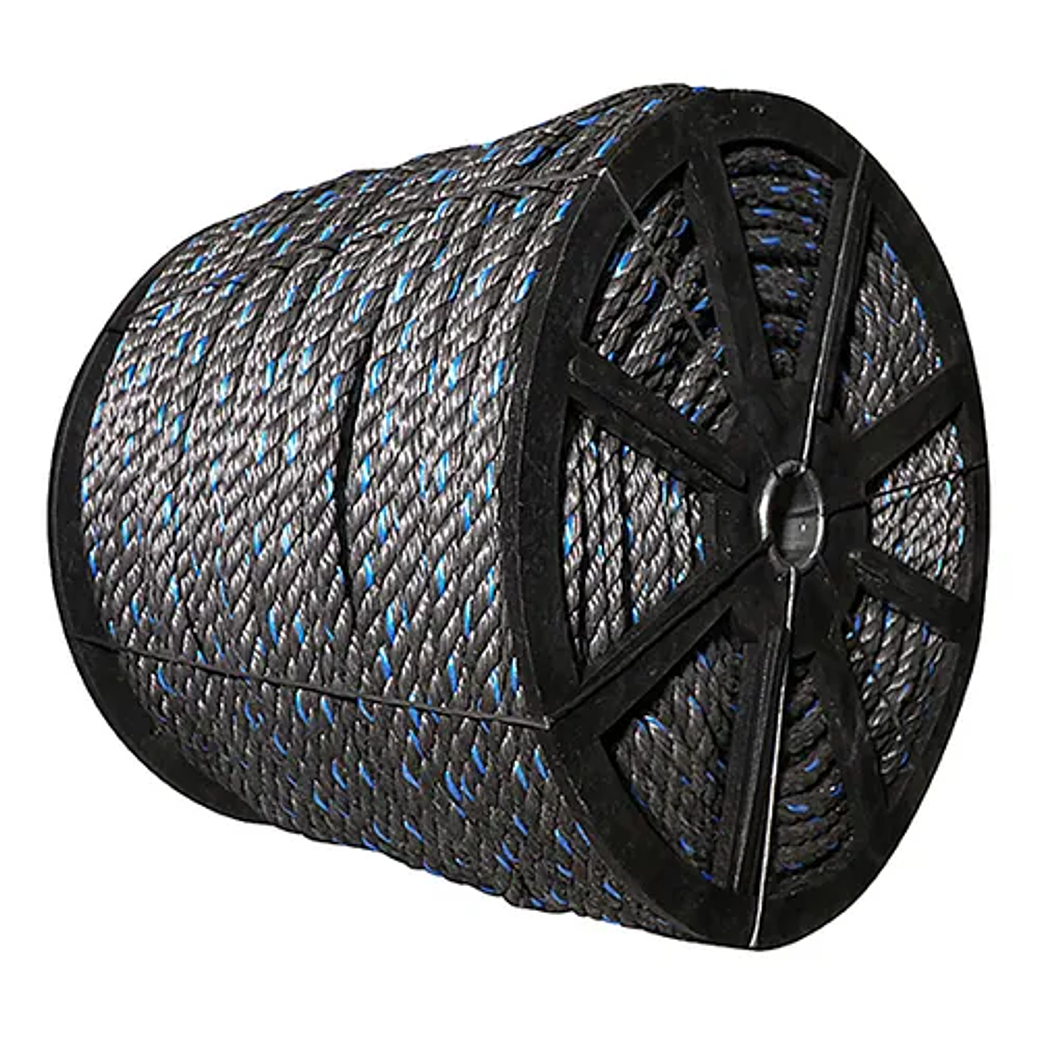 Cuerda de polipropileno gris en carrete 10 mm 1