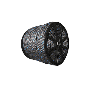 Cuerda de polipropileno gris en carrete 13 mm