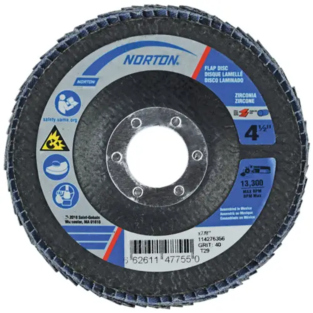 DISCO ABRASIVO LAMINADO POWER FLEX (FLAP DISC) 4 1/2 (8834193635) 1