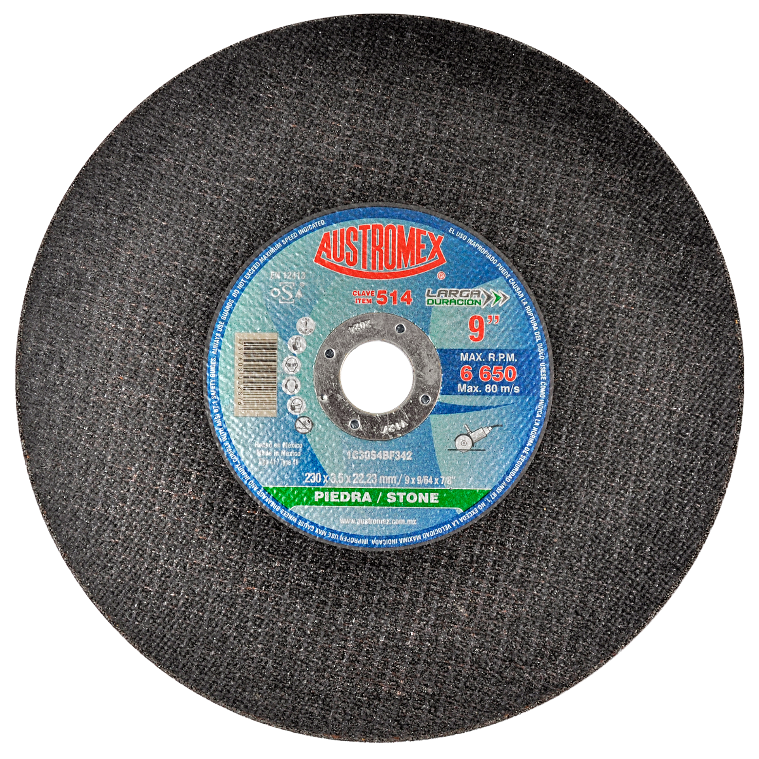 DISCO ABRASIVO CORTE CONCRETO 9