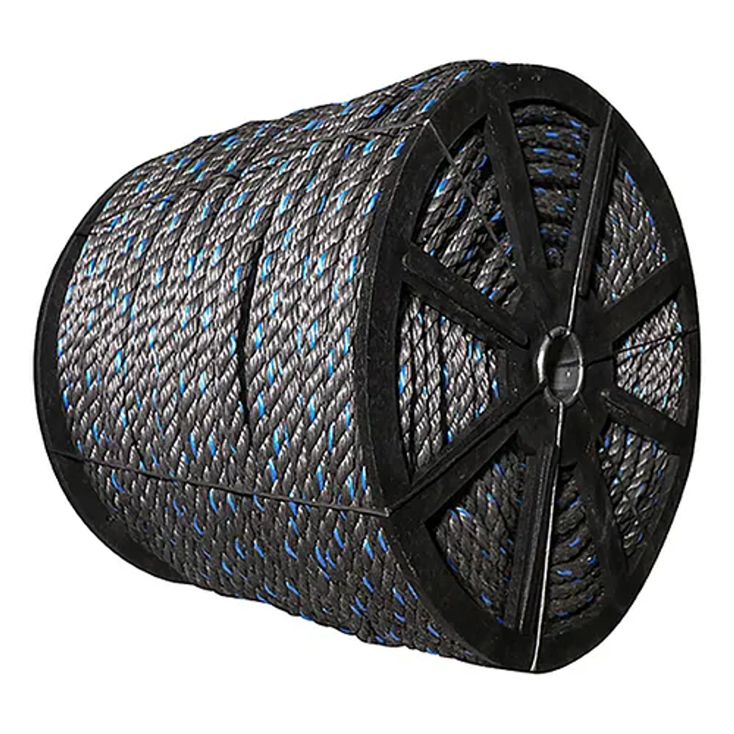 Cuerda de polipropileno gris en carrete 4 mm 1