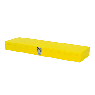 Caja metálica usos multiples color amarillo 19