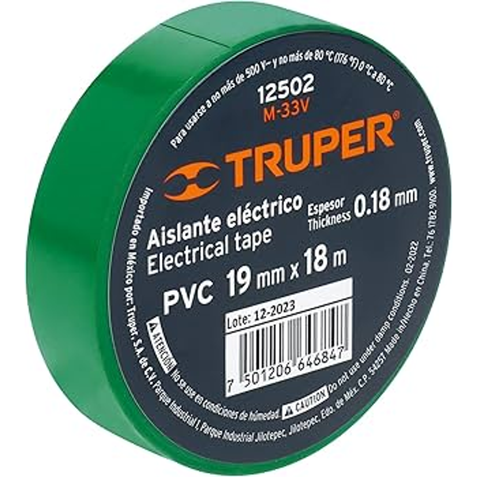 CINTA DE AISLAR 33 18M VERDE 1