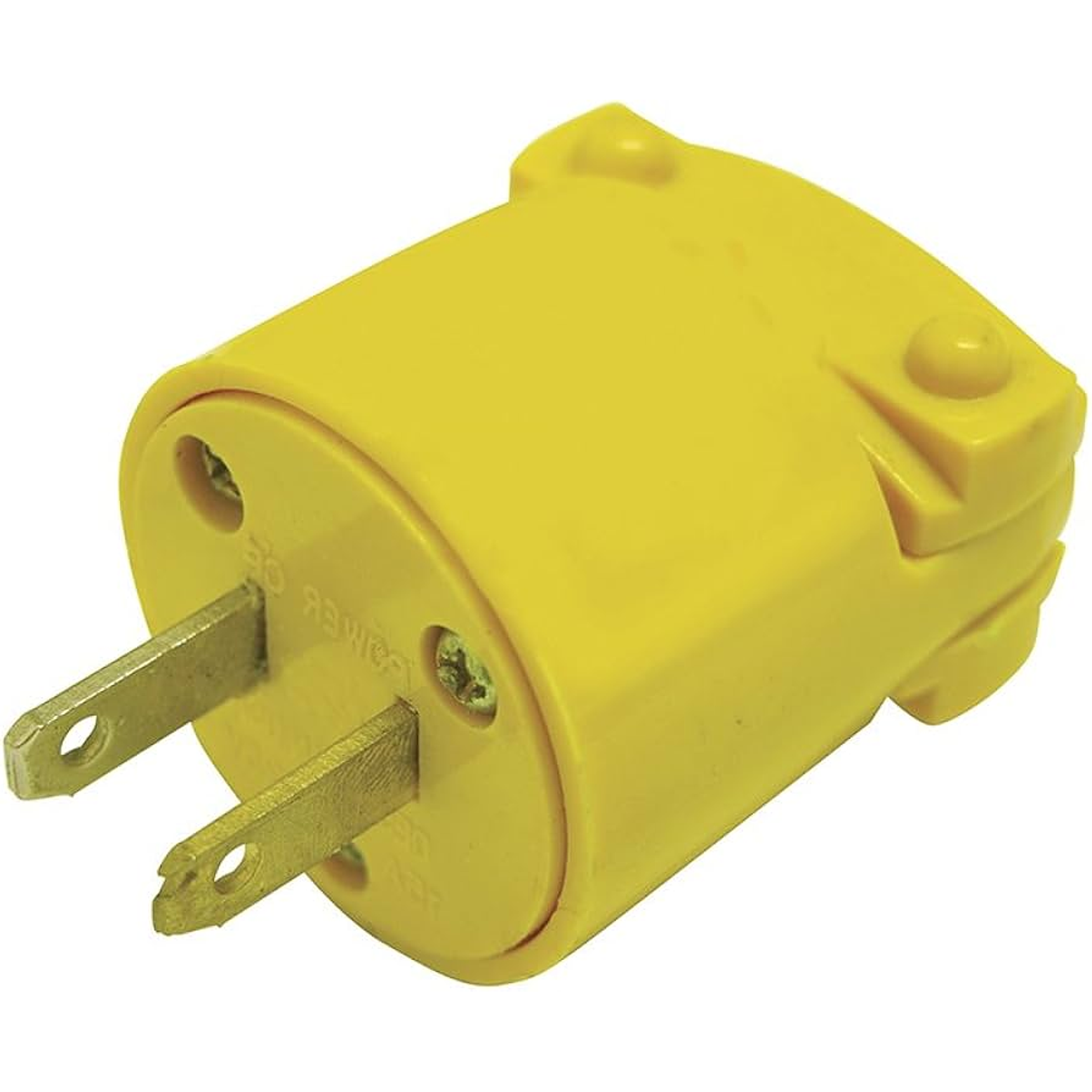 CLAVIJA BLINDADA CON ABRAZADERA PLASTICA ATERRIZADA 15A 127V 1