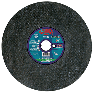 DISCO ABRASIVO DE 350 X 5 X 25.40 MM PARA CORTE DE CONCRETO VERDE Y ASFALTO