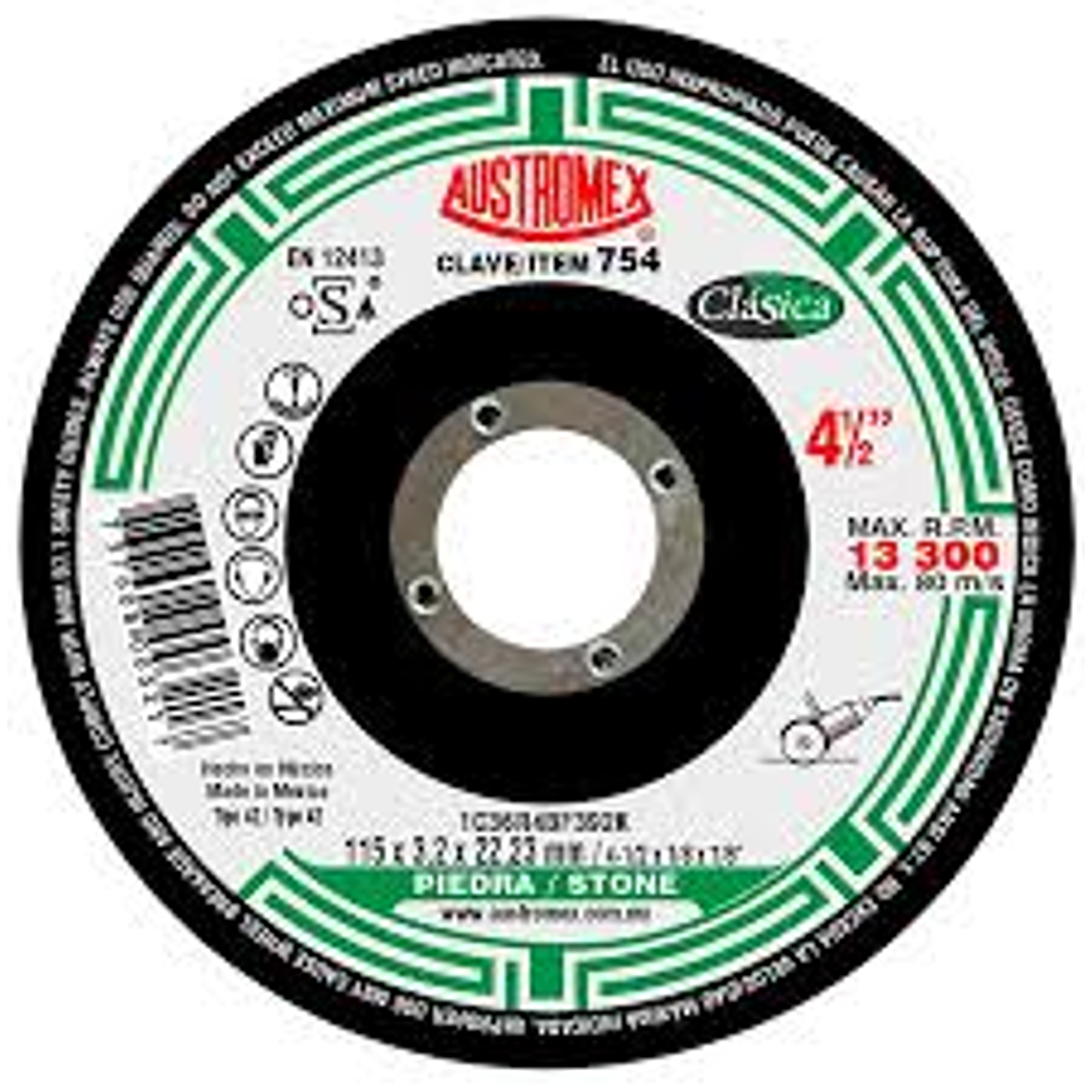 DISCO ABRASIVO CORTE DE CONCRETO DE 41/2X1/8X7/8 1