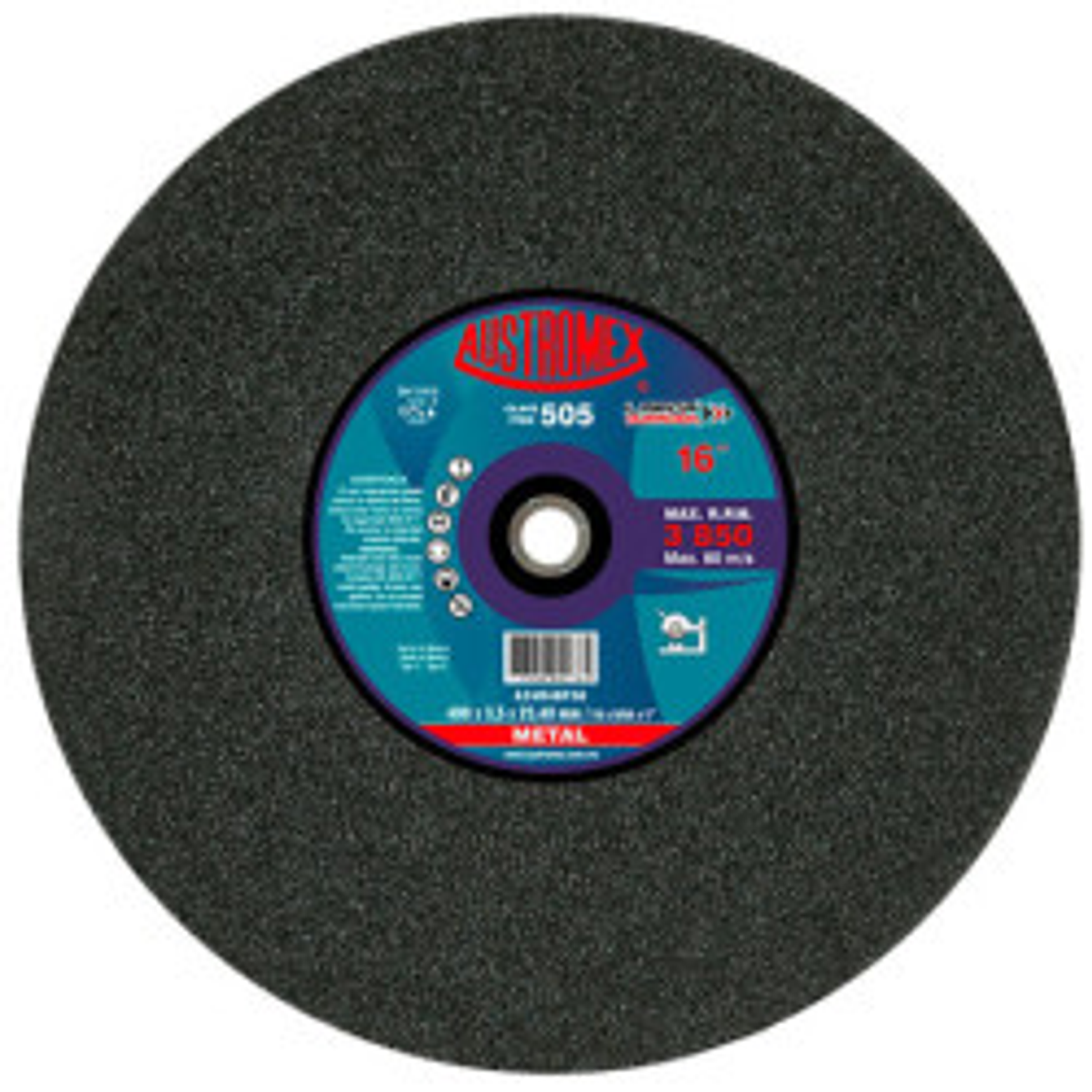 DISCO ABRASIVO DE 400 X 3.5 X 25.40 MM PARA CORTE DE TODO TIPO DE ACERO, HIERRO Y VARILLA 1
