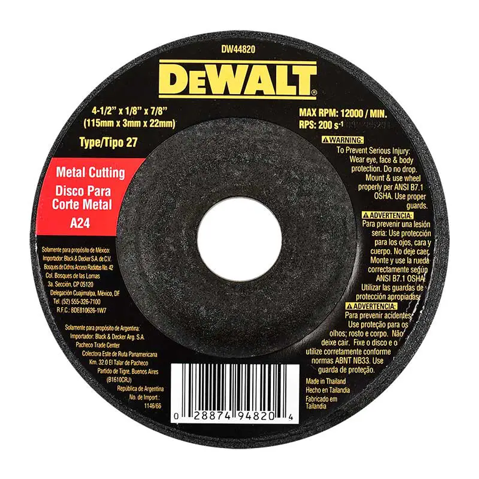 DISCO ABRASIVO CORTE DE METAL 1