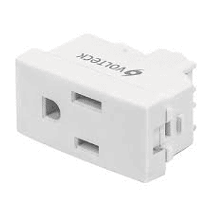 CONTACTO SENCILLO 2 POLOS + TIERRA LINEA OSLO BLANCO