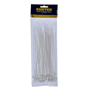 CINCHO DE 150 MM BLANCO BOLSA DE 50 PZS