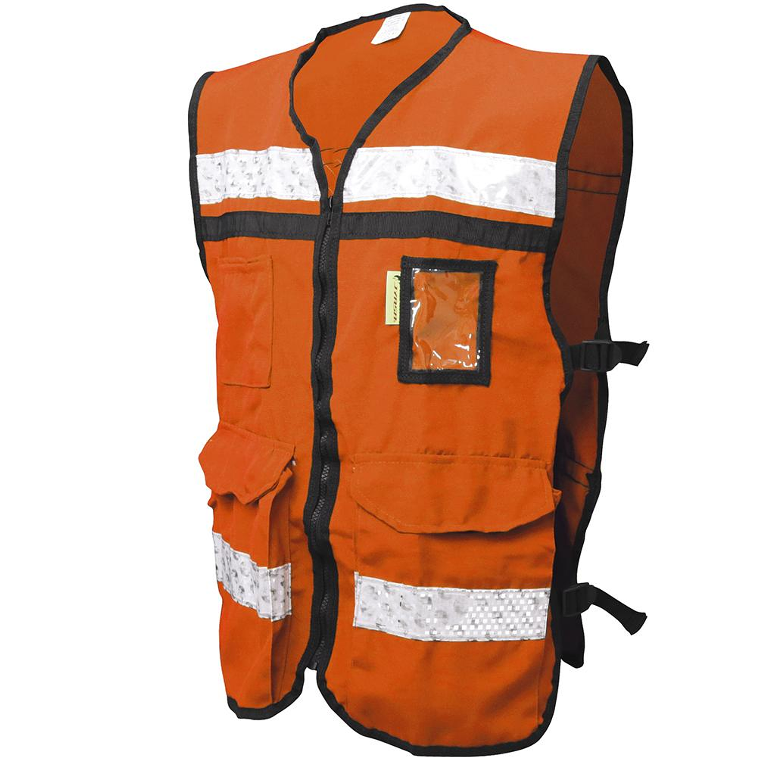 CHALECO ANARANJADO ABIERTO  TIPO RESCATISTA DE ALGODON  TALLA MD 1