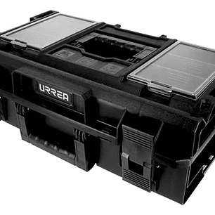 Caja portaherramientas plástica modular con compartimentos 23