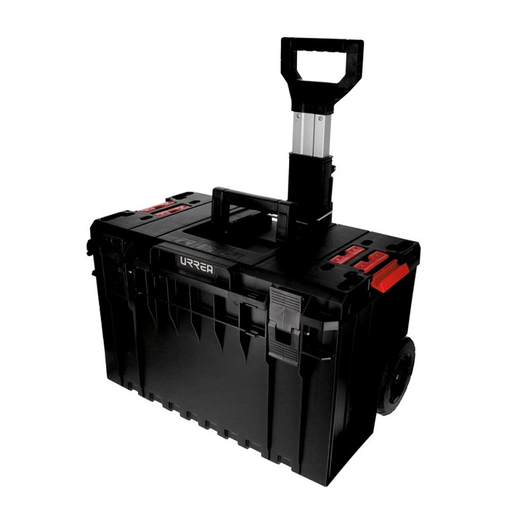 Caja portaherramientas plástica modular con compartimentos 23