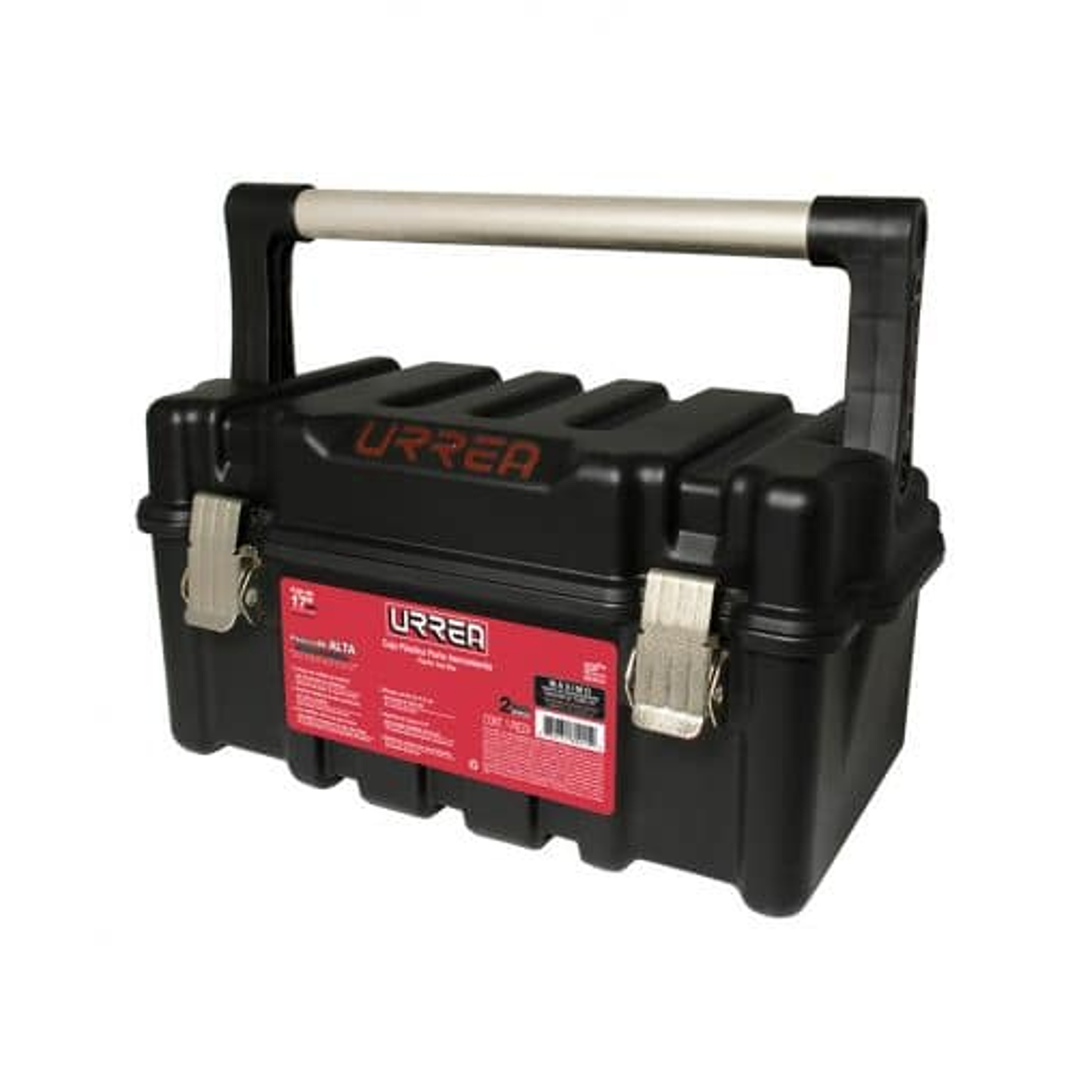 Caja portaherramientas plástica modular con organizador 18