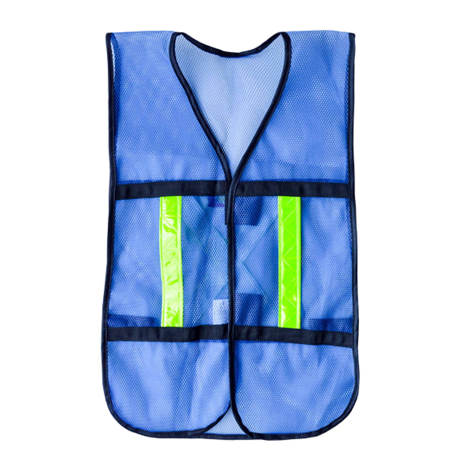 CHALECO DE MALLA AZUL C/REFLEJANTES 1