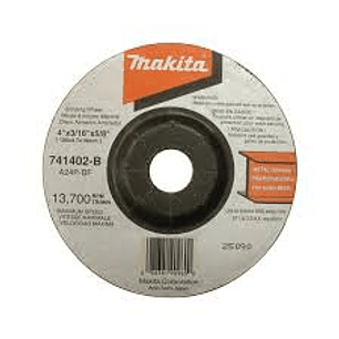 DISCO ABRASIVO DESBASTE.4 X 3/16 X 5/8.