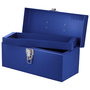 Caja portaherramientas metálica color azul 14