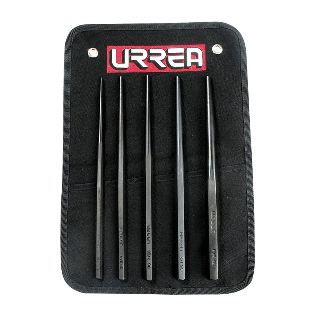 Juego de punzones guía botador largos,  5 piezas 1