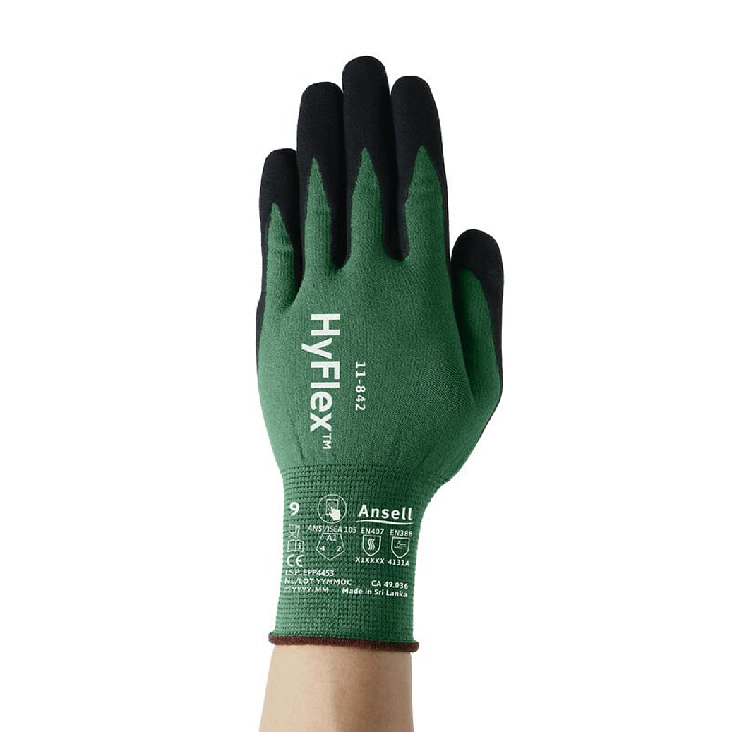 GUANTE ANSELL HYFLEX 11842 SIZE 8 1