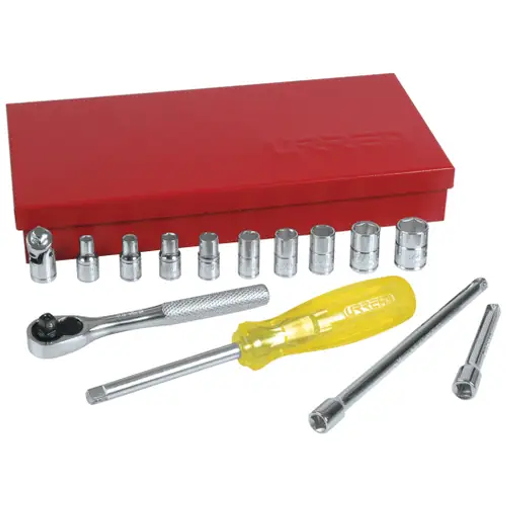 JUEGO DE AUTOCLE ENTRADA 1/4 15 PZAS 1