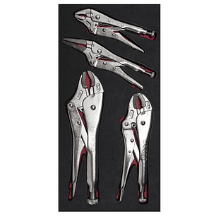 Juego de pinzas de presión, 4 piezas