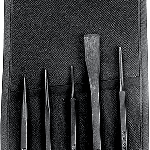 Juego de punzones y cinceles, 5 piezas