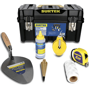 Juego combinado de herramientas para construcción, 6 piezas