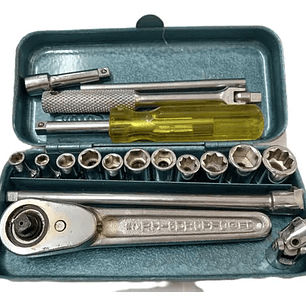 JUEGO DE AUTOCLE ENTRADA 1/4 19 PIEZAS