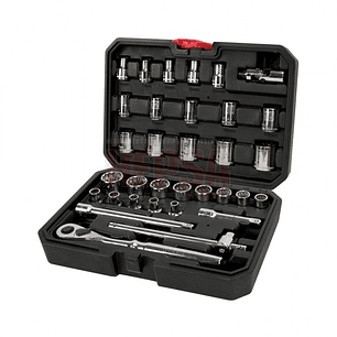 Juego de dados y accesorios cuadro de 3/8