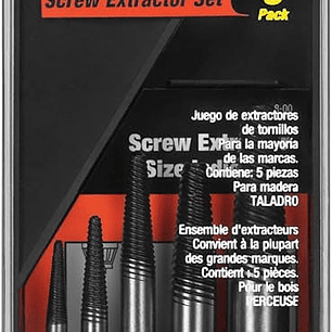 JUEGO DE GUIAS PARA TORNILLOS 5 PIEZAS